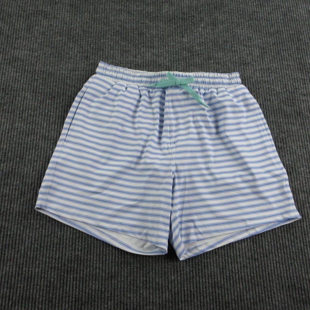 Henry Duvall Swim Shorts Mens M Blue White Striped Trunks Lined Drawstring NWT
